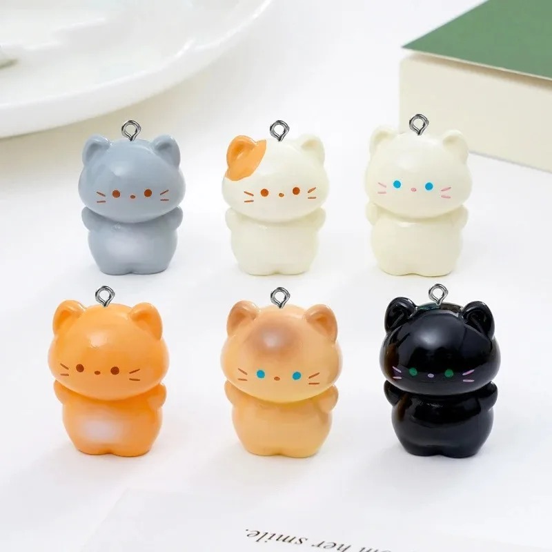 10個入り スイート3D立体子猫レジンチャーム 漫画風シャム - Resin Art Materials Wholesale のレビューと価格