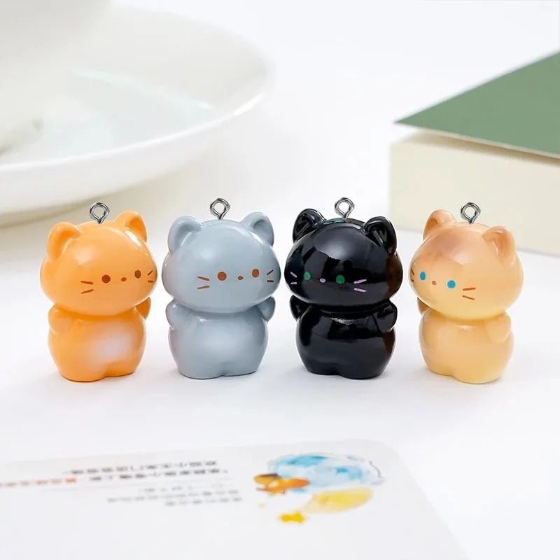 10個入り スイート3D立体子猫レジンチャーム 漫画風シャム - Resin Art Materials Wholesale のレビューと価格