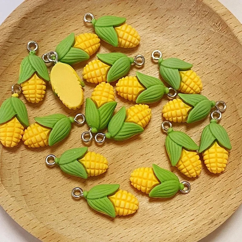 20個入り 面白いミニコーン野菜樹脂チャーム 人工食品ペンダ - Resin Art Materials Wholesale のレビューと価格