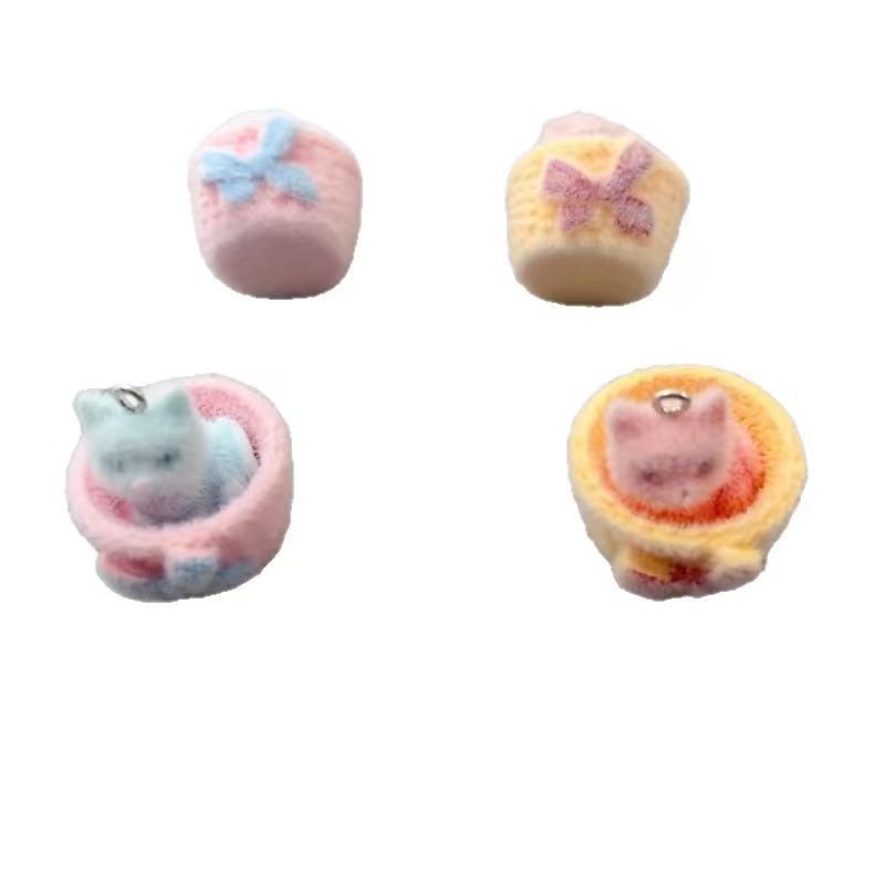 4個入り3Dぬいぐるみ樹脂製猫ペンダント、DIYジュエリー製 - Resin Art Materials Wholesale のレビューと価格