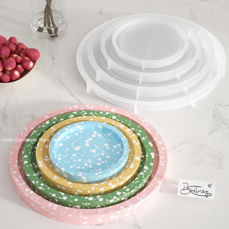 家庭用の4種類の円形トレイ,ジュエリー収納用のシリコン金型, - Coaster Mold Square のレビューと価格