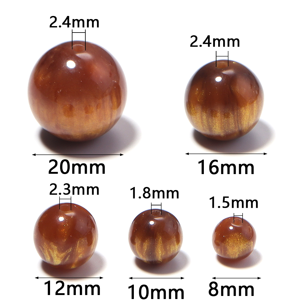 5-30 ピース/ロット 8-20 ミリメートル金メッキ樹脂 - Resin Art Notes のレビューと価格