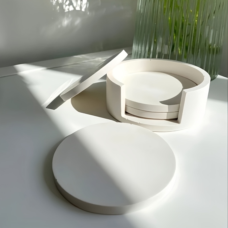 5個入り丸型コースターシリコンモールドセット、石膏コースター - Coaster Mold Square のレビューと価格
