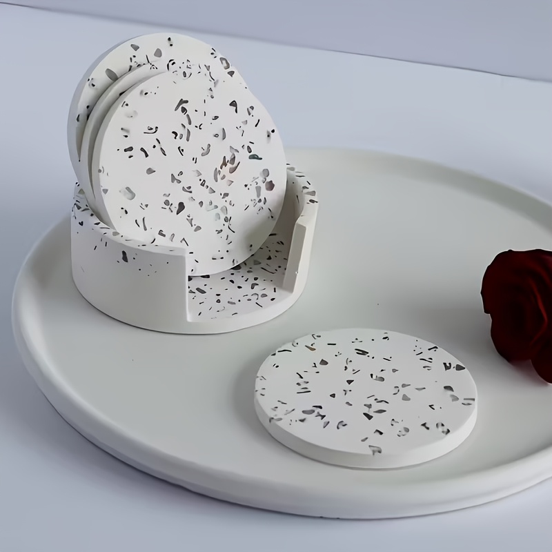 5個入り丸型コースターシリコンモールドセット、石膏コースター - Coaster Mold Square のレビューと価格