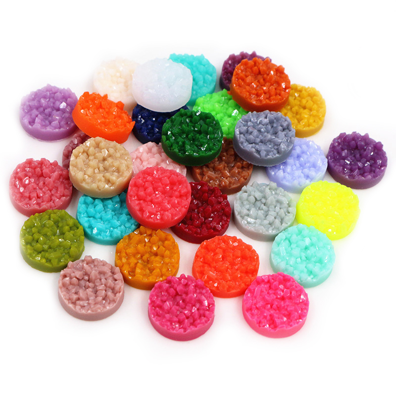 40 個樹脂 Druzy カボションドーム 8/10/12  - Resin Art Materials Wholesale のレビューと価格