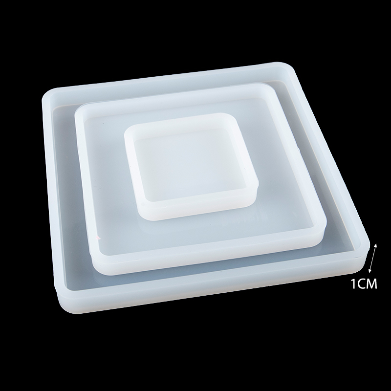 DIY樹脂トレイコースタージュエリー型用の正方形シリコン鋳造 - Coaster Mold Square のレビューと価格