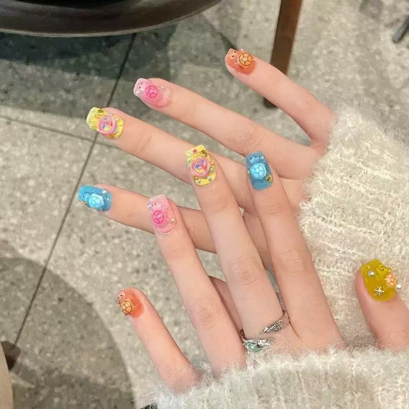 100個入り ミニチュア カラフルなカメのレジンチャーム、裏 - Resin Art Materials Wholesale のレビューと価格