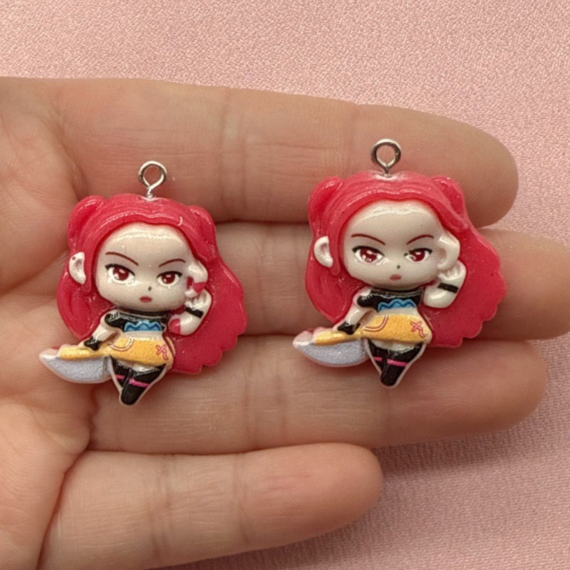 10個入り樹脂製漫画ペンダント、DIYジュエリー製作イヤリン - Resin Art Materials Wholesale のレビューと価格