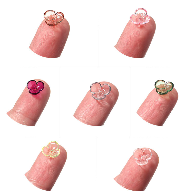 ジュエリー作り用の透明な樹脂花びらビーズ,花のモチーフ,ゆる - Resin Art Materials Wholesale のレビューと価格