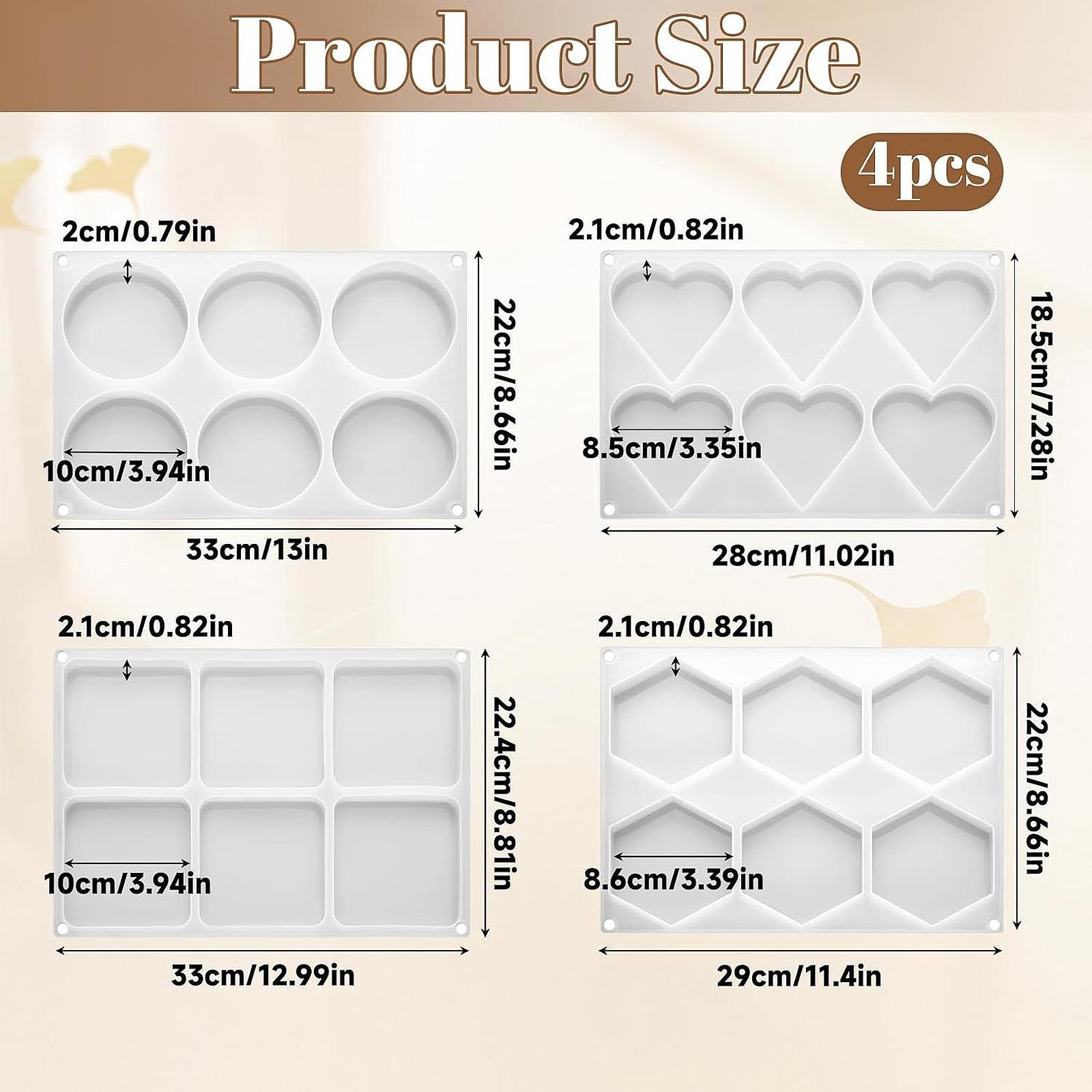 4個入り 深型レジンコースターモールド レジンエポキシDIY - Coaster Mold Square のレビューと価格