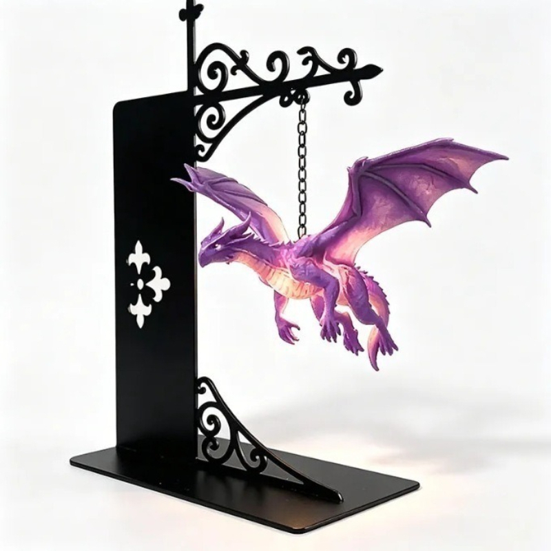 アンビエントライブラリー照明、ヴィンテージ風の紫色のドラゴン - Resin Art Purple のレビューと価格
