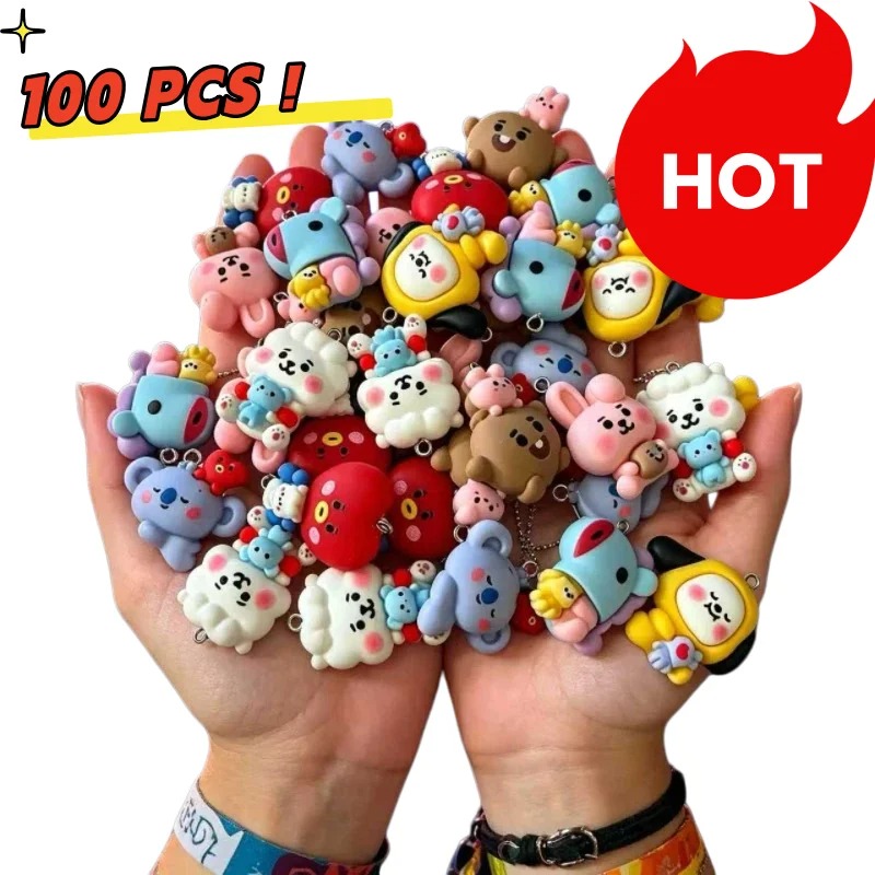 7 個 BT21 樹脂漫画チャーム DIY アクセサリークラ - Resin Art Materials Wholesale のレビューと価格