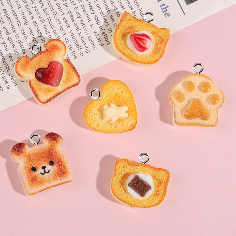 10個入り ハートベアキャットアニマルシェイプ トーストブレ - Resin Art Materials Wholesale のレビューと価格