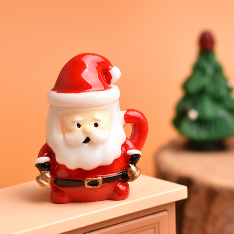 ミニサンタティーカップオーナメント - クリスマス工芸品、妖 - Resin Art Materials Wholesale のレビューと価格