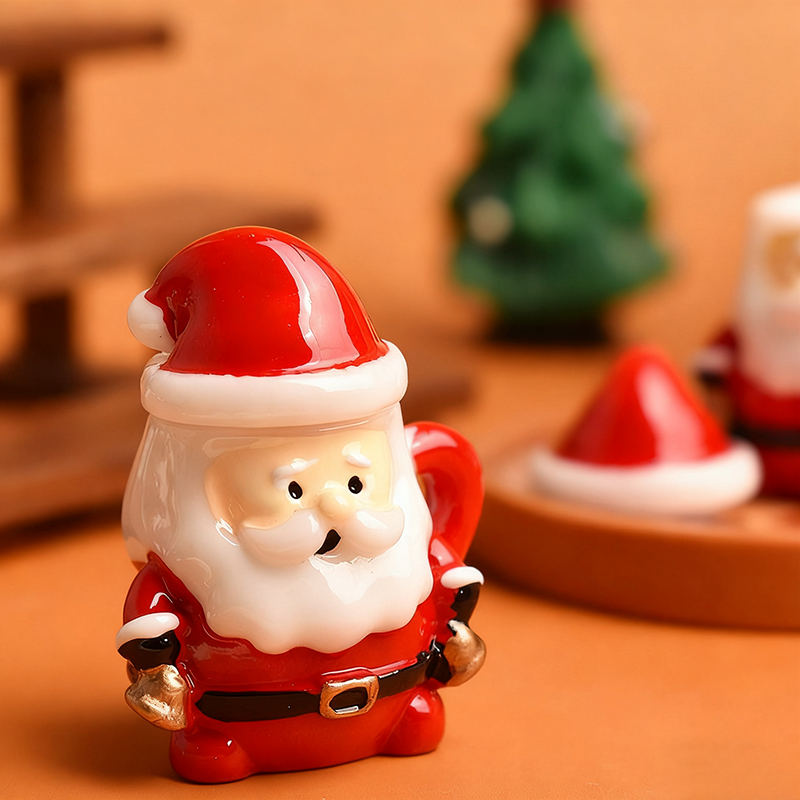 ミニサンタティーカップオーナメント - クリスマス工芸品、妖 - Resin Art Materials Wholesale のレビューと価格