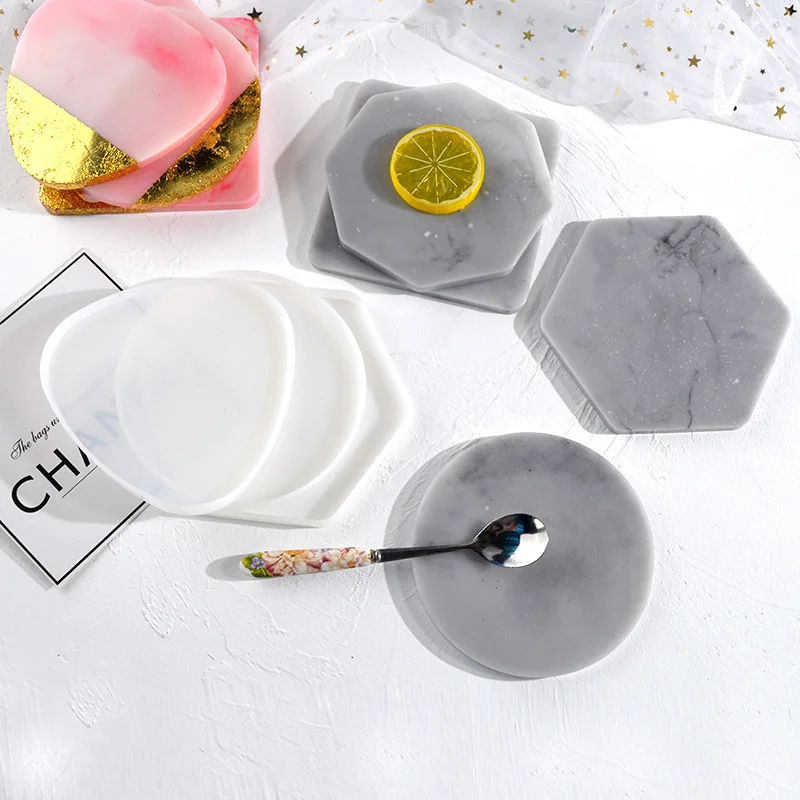 マルチスタイル幾何学コースター型三角形ラウンド正方形トレイシ - Coaster Mold Square のレビューと価格