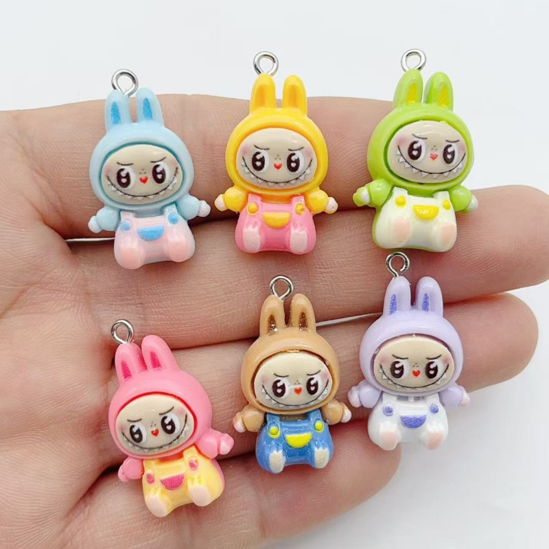 10 個かわいいウサギイチゴハウス樹脂チャーム素敵な漫画の動 - Resin Art Materials Wholesale のレビューと価格