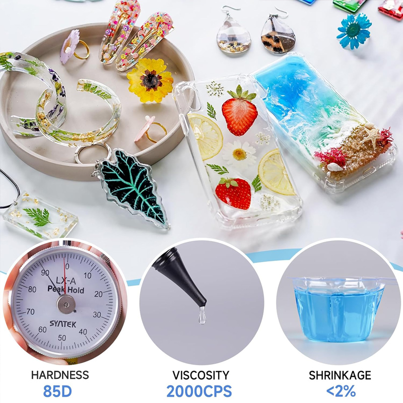 アップグレードされた UV 樹脂ハードスターターハードタイプ - Resin Art Kit For Beginners のレビューと価格