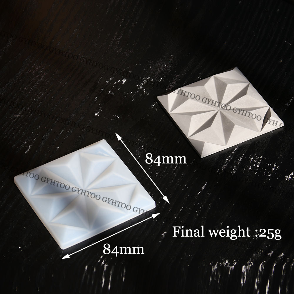 石膏製の正方形壁タイル用シリコン型、幾何学模様の装飾用壁レン - Coaster Mold Square のレビューと価格