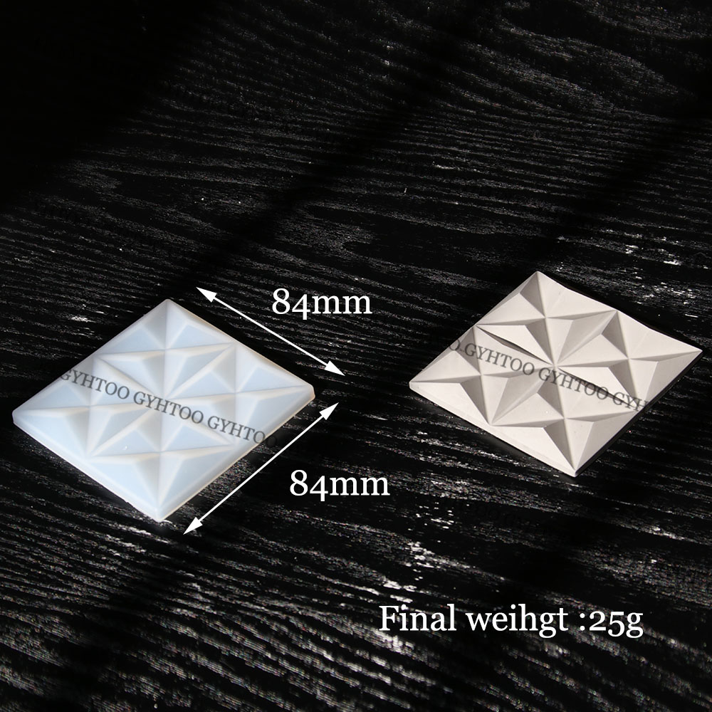 石膏製の正方形壁タイル用シリコン型、幾何学模様の装飾用壁レン - Coaster Mold Square のレビューと価格