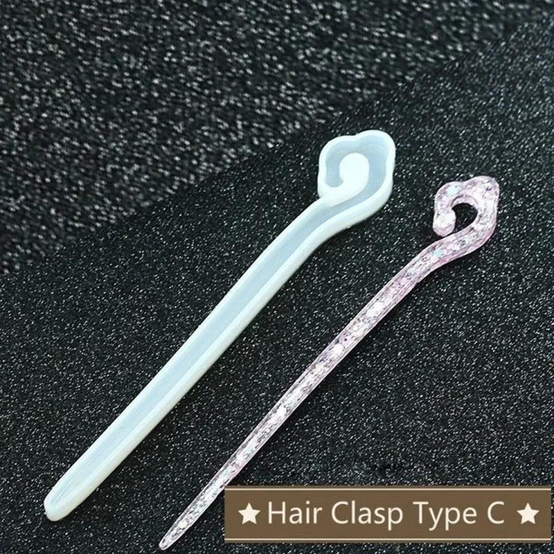 新しい透明ヘアピンシリコーン特殊金型樹脂 DIY ヘアジュエ - Resin Art Materials Wholesale のレビューと価格
