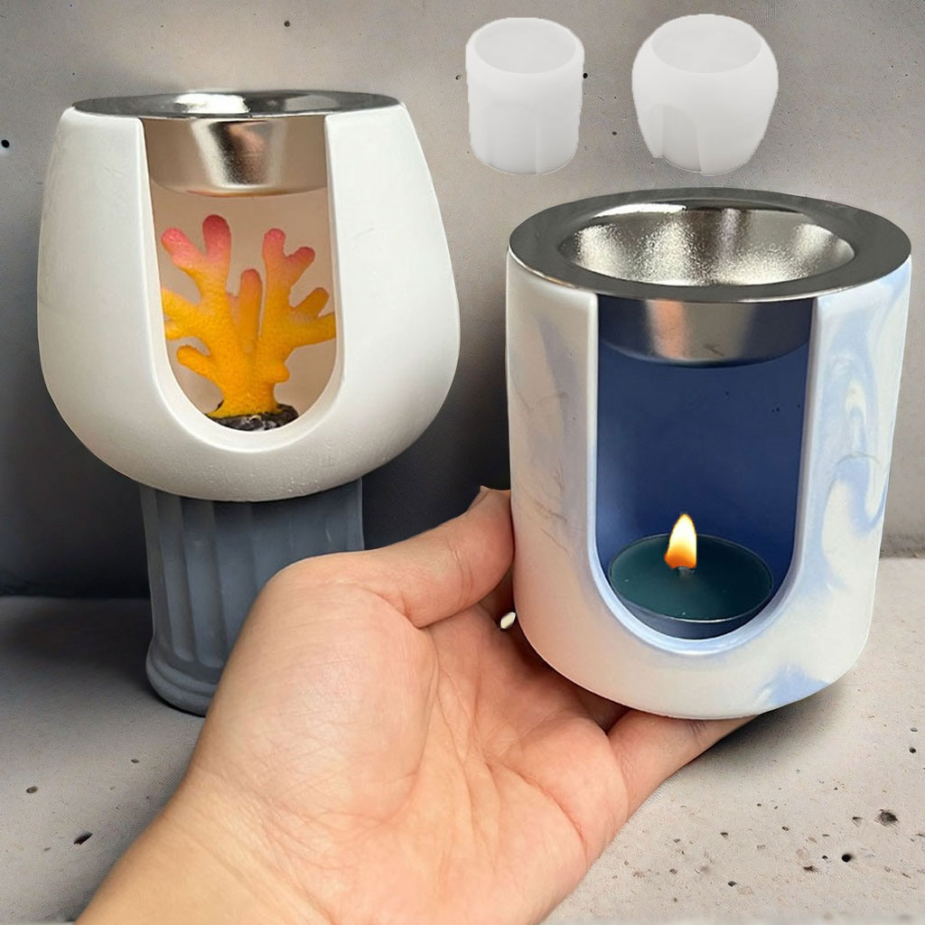 加熱アロマキャンドルホルダーコンクリートシリコーン型ラウンド - Coaster Mold Square のレビューと価格