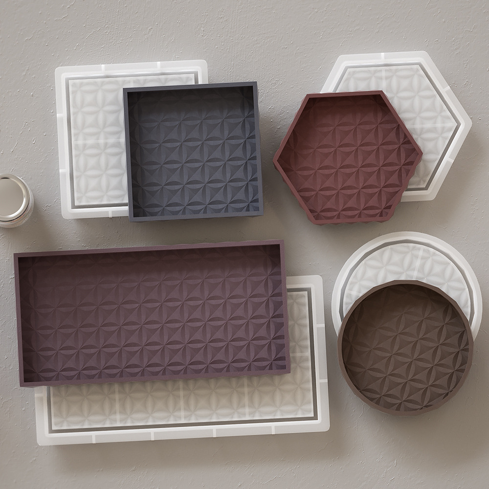 収納トレイシリコンモールドDIY丸型正方形長方形コースターコ - Coaster Mold Square のレビューと価格