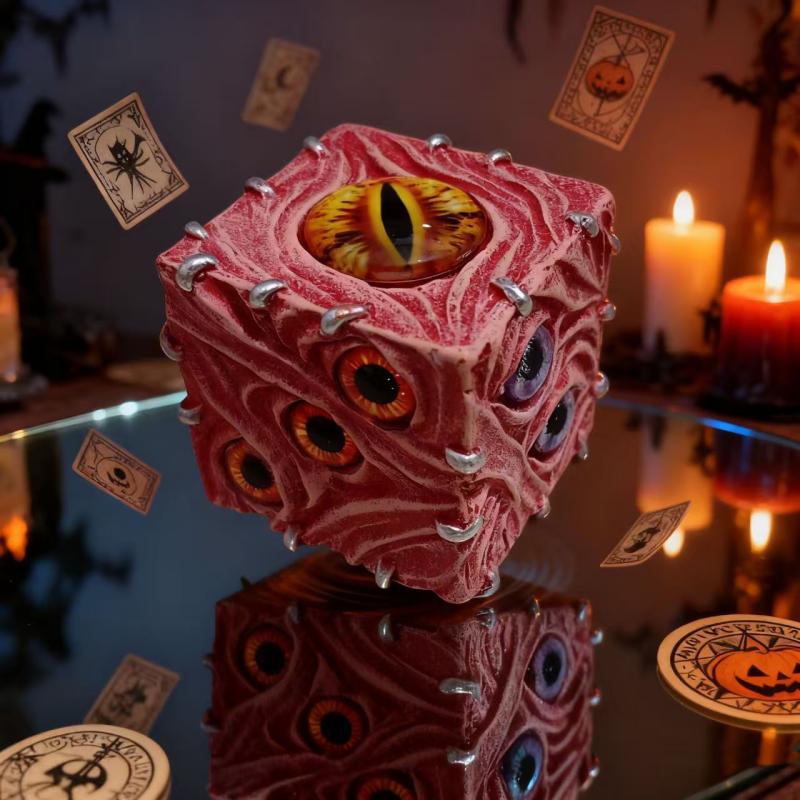 抽象的な目悪魔のサイコロ振り子トリックアーティファクトパーソ - Resin Art Decoration Items のレビューと価格