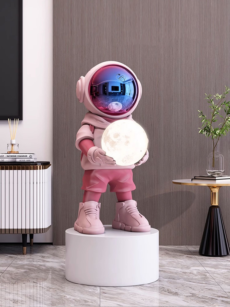 家の装飾のための創造的な宇宙飛行士の像,北欧のリビングルーム - Resin Art Floor のレビューと価格