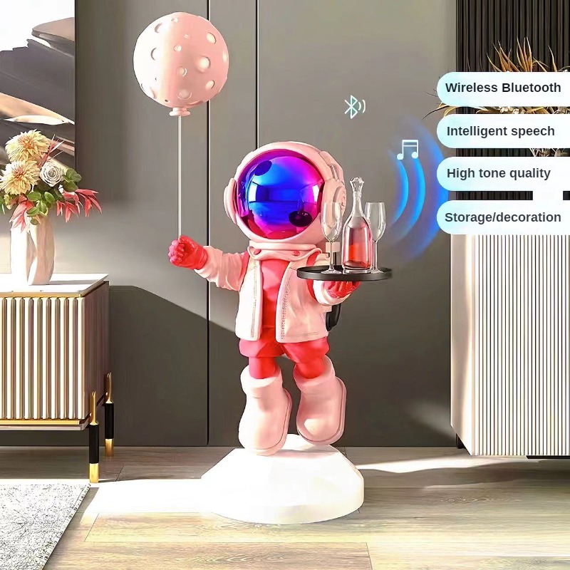 大型クリエイティブ宇宙飛行士フロアスタンド型収納オーナメント - Resin Art Floor のレビューと価格